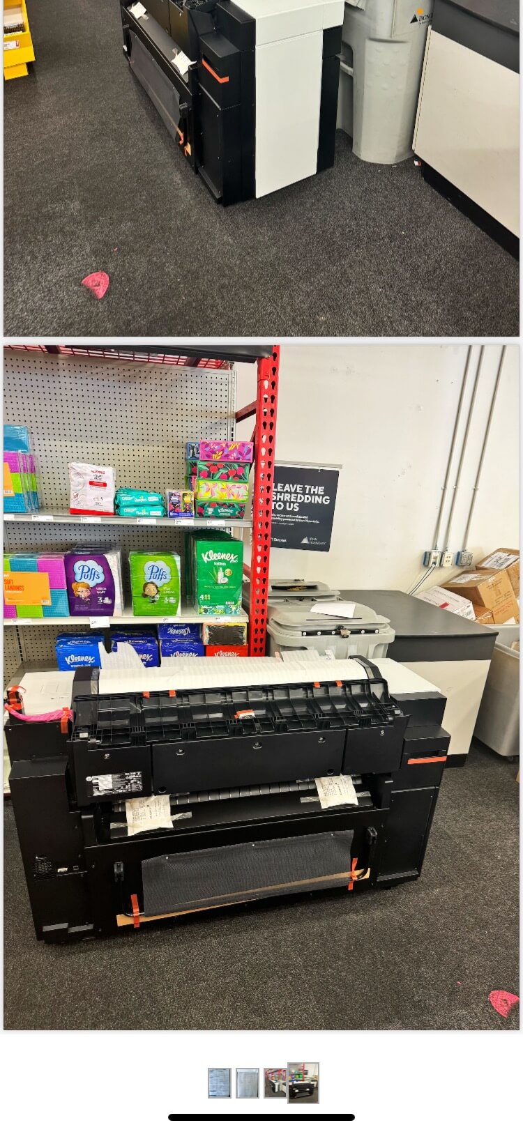 Print system delivery and recovery logistics services